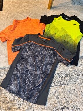 C9 by Champion Kids Athletic Tops - Neon Yellow, Orange, Gray/Black